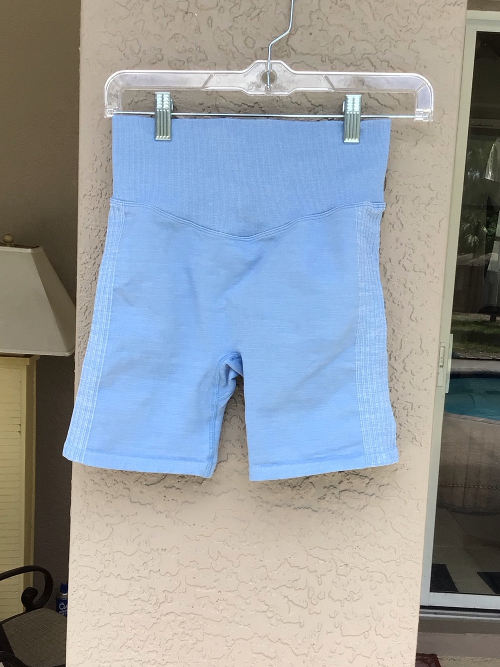 Victorias Secret PINK high waist blue bike shorts
